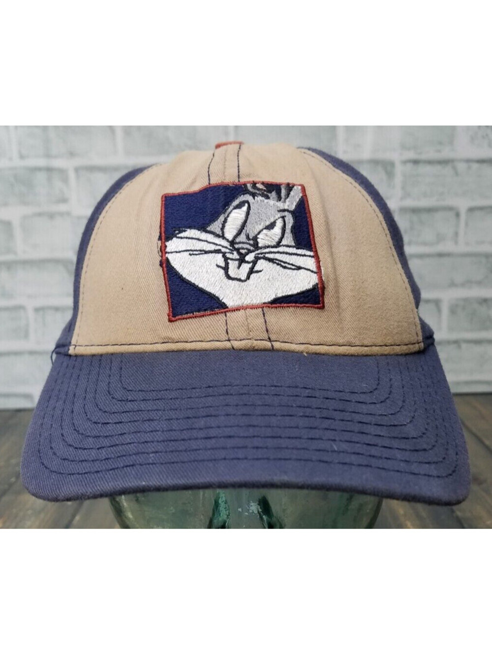 Vintage 90s BUGS BUNNY Looney Tunes Warner Bros Snapback Hat Cap Made in USA